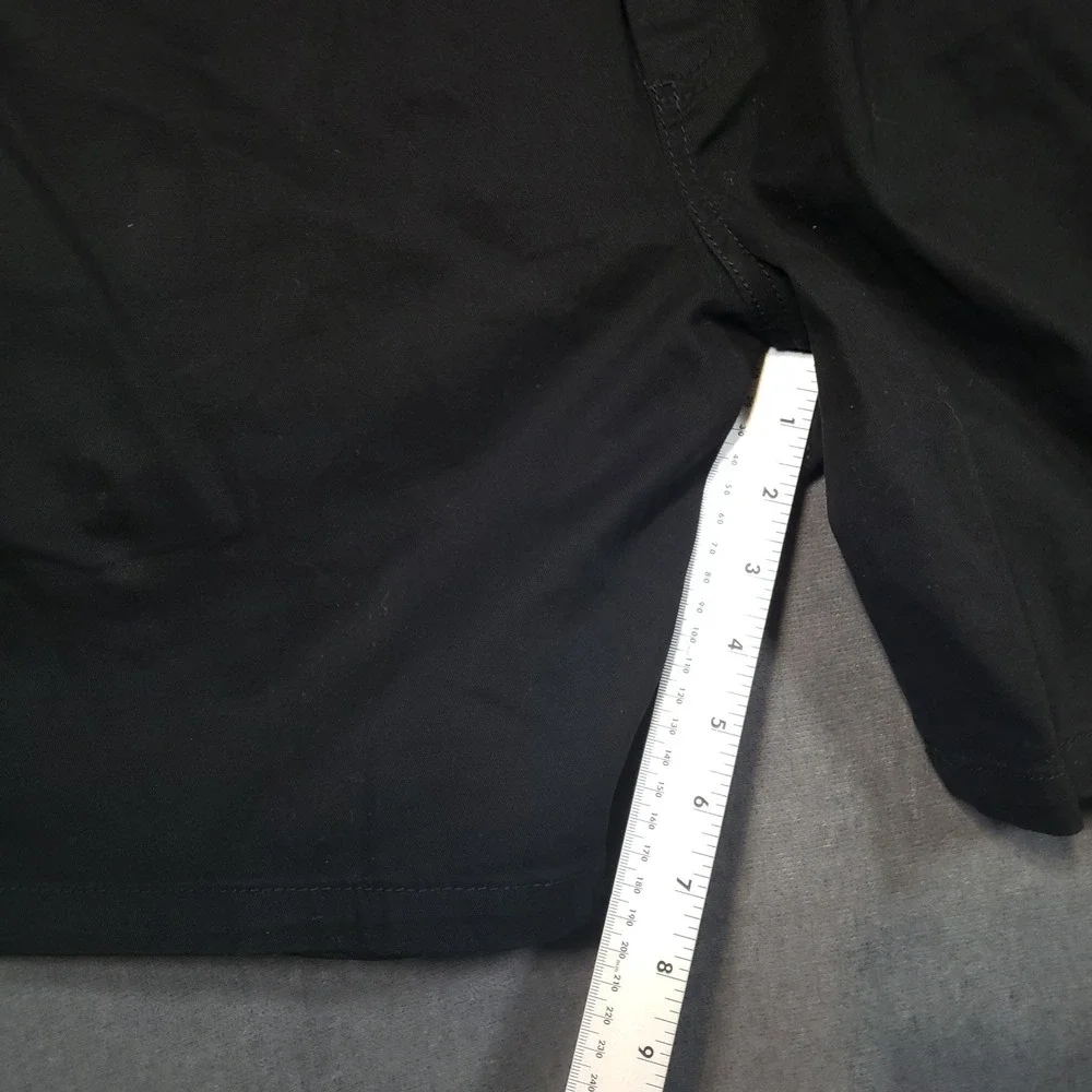 George Pull On Shorts Mens XL Black Drawstring Elastic Waist Cotton Blend 40-42